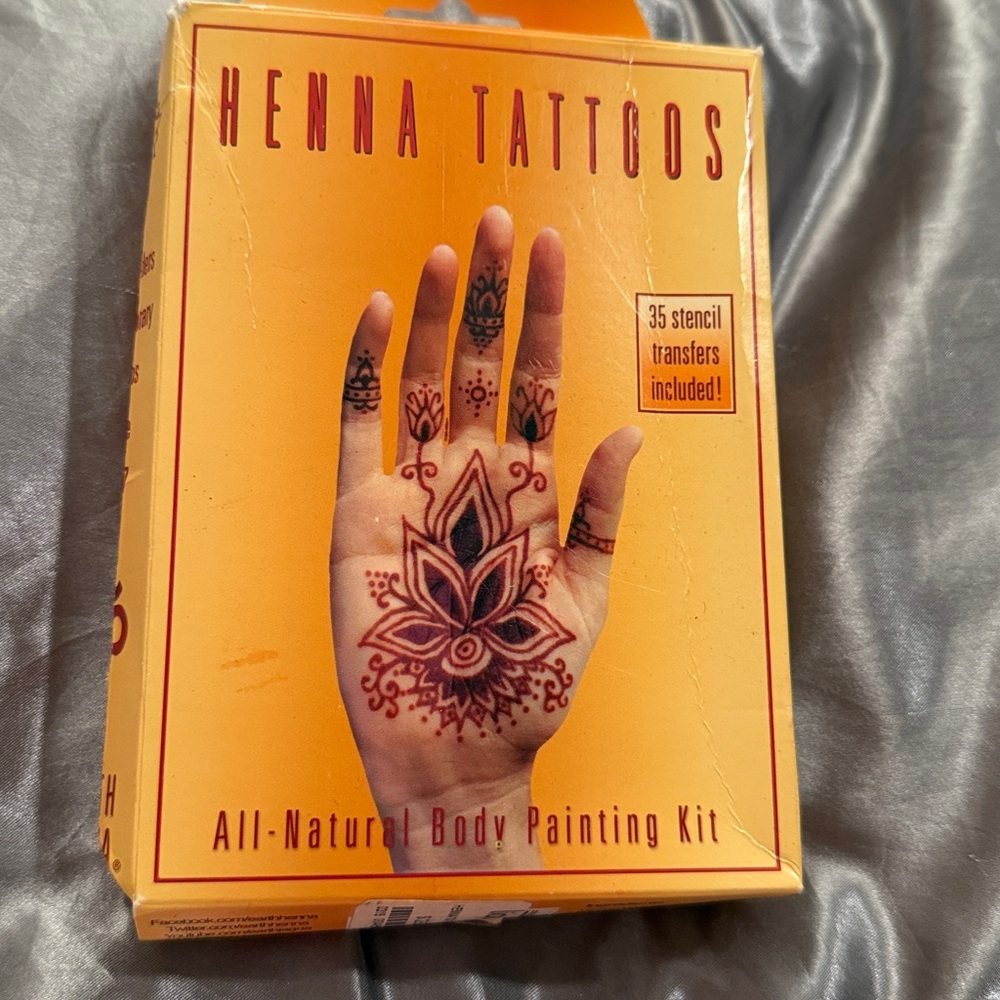 Earth Henna Premium Tattoos Body Painting Kit